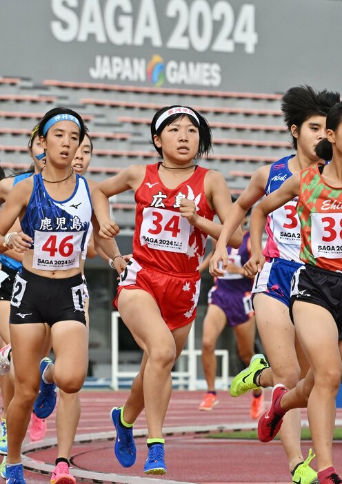 陸上少年女子A3000メートル決勝で11位だった細見（34）