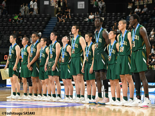 今年開催された北部九州インターハイで3位入賞した福岡第一 [写真]＝佐々木啓次