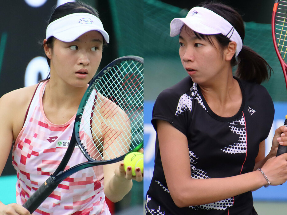 （左から）齋藤咲良と伊藤あおい[画像/tennis365.net]