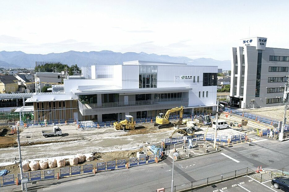 26日に利用開始となる新たな村井駅舎