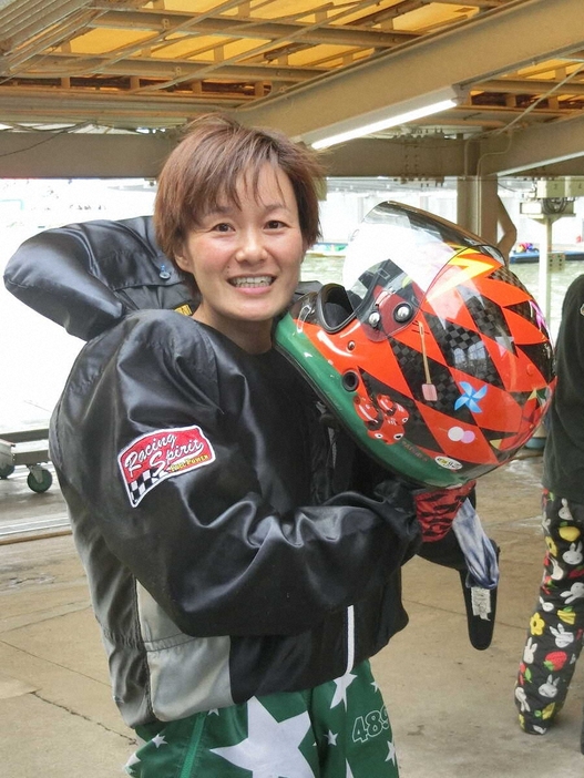 連勝を決めた寺島美里はいい笑顔