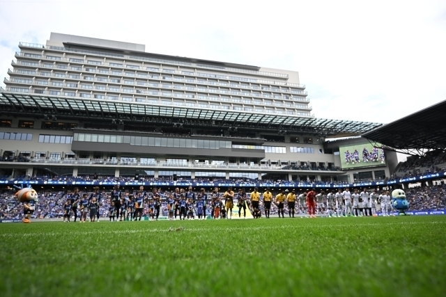 長崎の新スタジアム“ピースタ”。写真：金子拓弥（サッカーダイジェスト写真部）