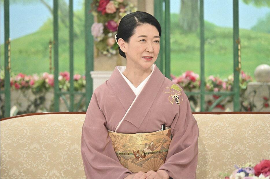 10月15日放送の「徹子の部屋」に出演する紺野美沙子さん＝テレビ朝日提供