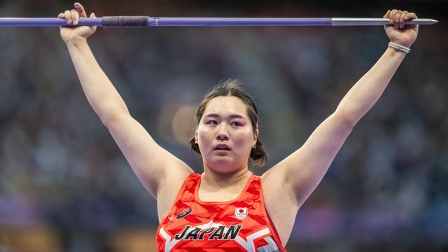 やり投げ・北口榛花選手(写真：アフロ)