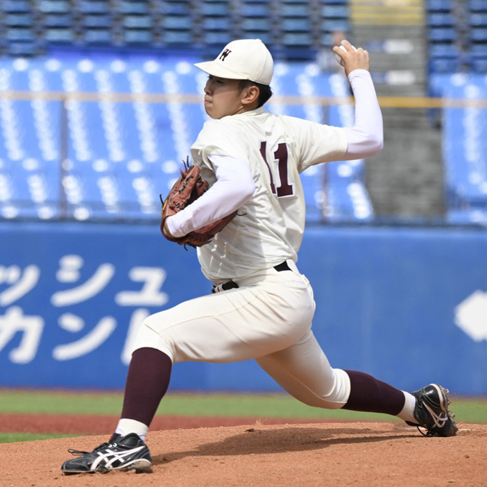 中1日で先発した伊藤樹は7回1失点を83球でまとめた[写真=矢野寿明]