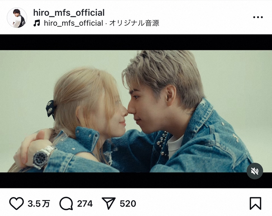 「MY　FIRST　STORY」Hiroのインスタグラム（＠hiro_mfs_official）から