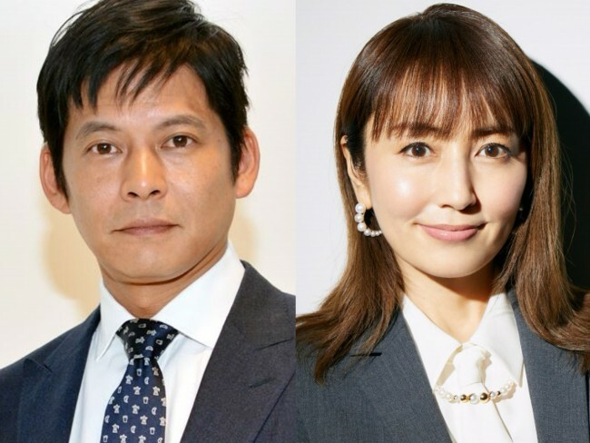 （左から）織田裕二、矢田亜希子