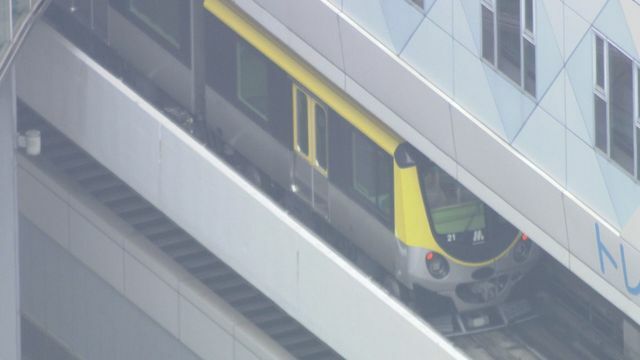 ニュートラム トレードセンター前駅（28日）