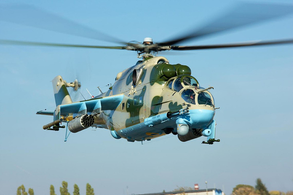 ウクライナ軍のMi-24（画像：ウクライナ国防省）。