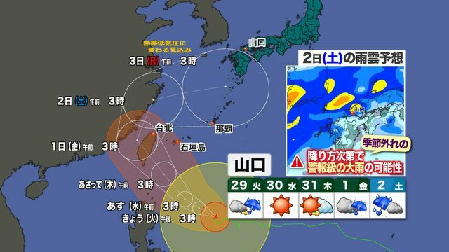 台風＋雨雲予想