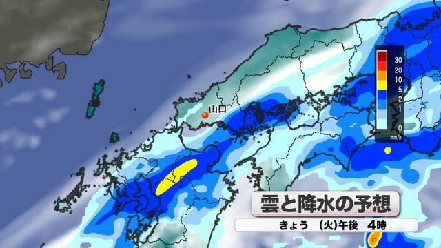 雲と降水の予想