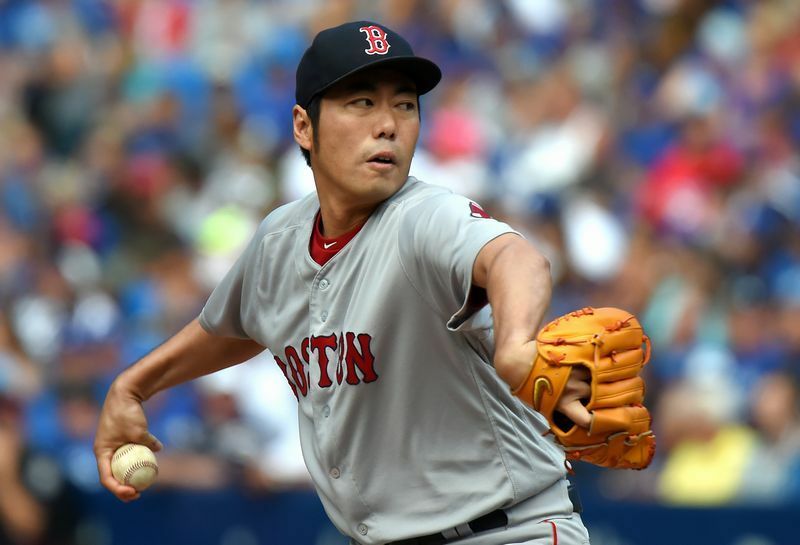 上原にはすでに複数の球団が興味を持っているという報道もある。（写真：USA TODAY Sports/アフロ）