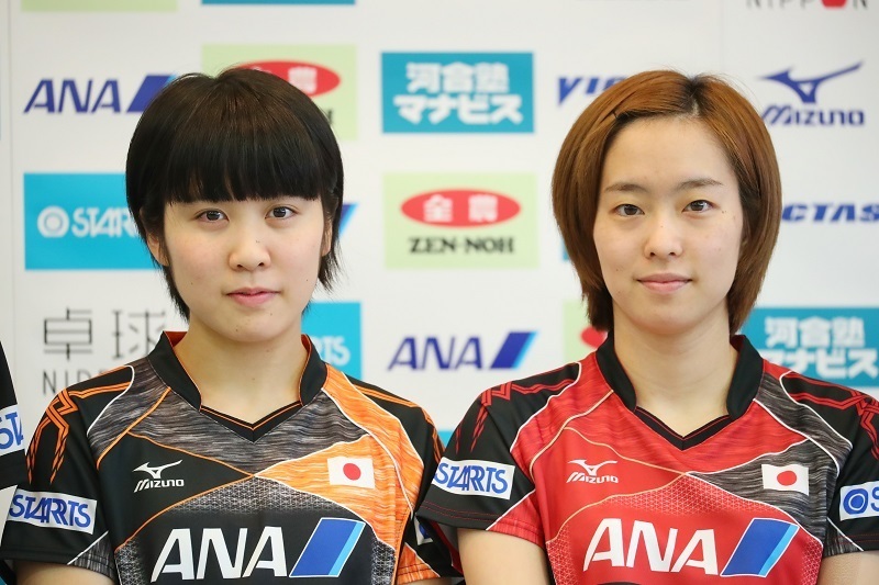 アジア杯では石川佳純（右）が平野美宇（左）に勝ったが、彼女らのライバル関係とは？（写真：YUTAKA/アフロスポーツ）