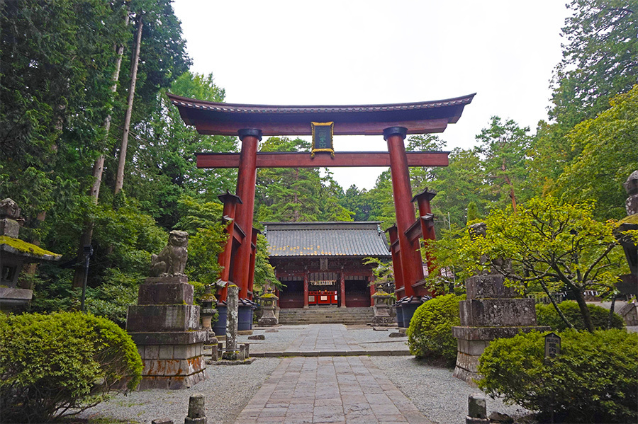 吉田口登山道の起点となる北口本宮冨士浅間神社