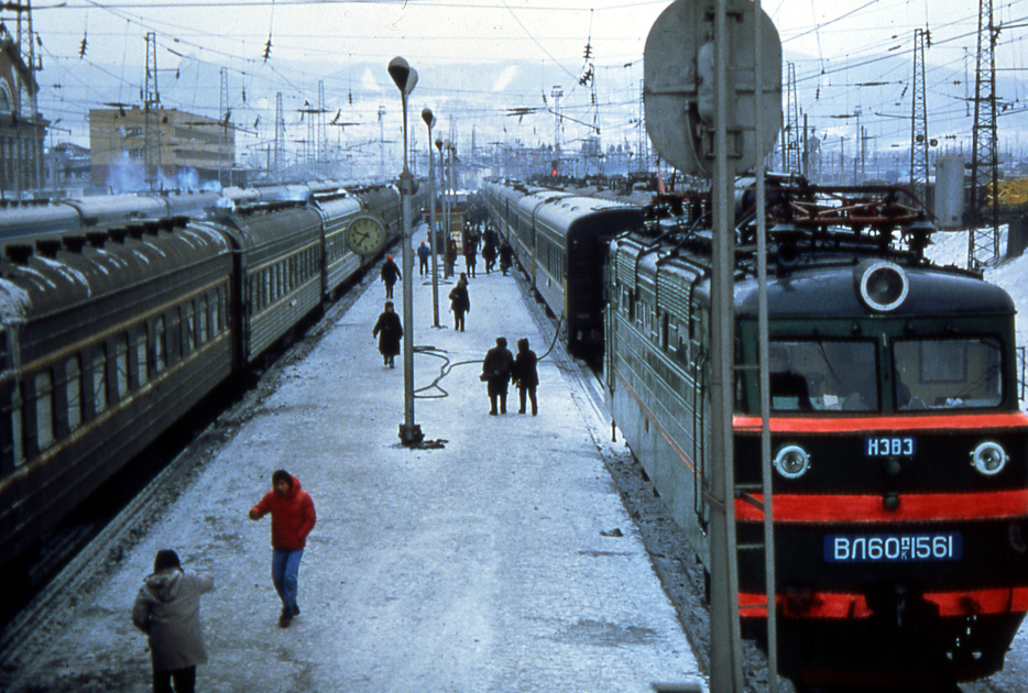 65年、安藤が撮影したシベリア鉄道。ハバロフスクからモスクワまでおよそ150時間（写真提供：安藤忠雄建築研究所）