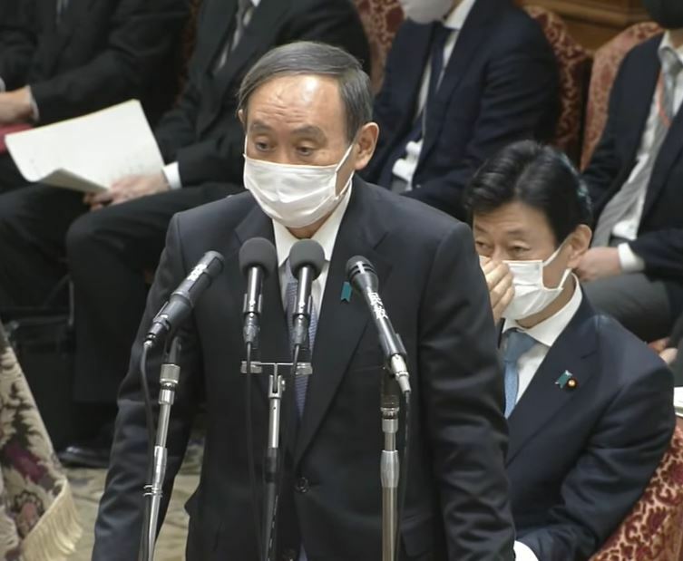 [画像]答弁する菅首相