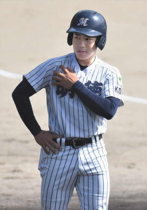 玉田大貴外野手（２年）＝高知県須崎市で、北村栞撮影