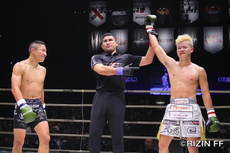 那須川が3－0判定で勝利した（（c）RIZIN　FF）