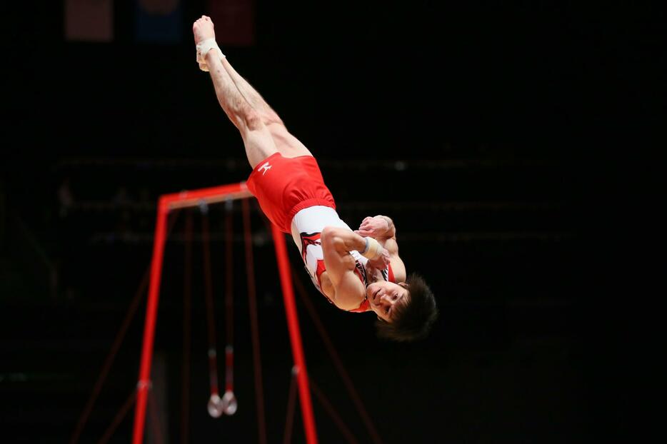 1種目のゆかで15.733点をマーク＝2015年10月30日（写真：YUTAKA/アフロスポーツ）