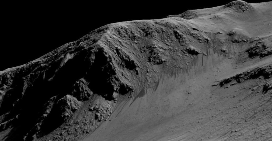 [図2]Horowitz craterのRSL（Credit: NASA/JPL/University of Arizona）