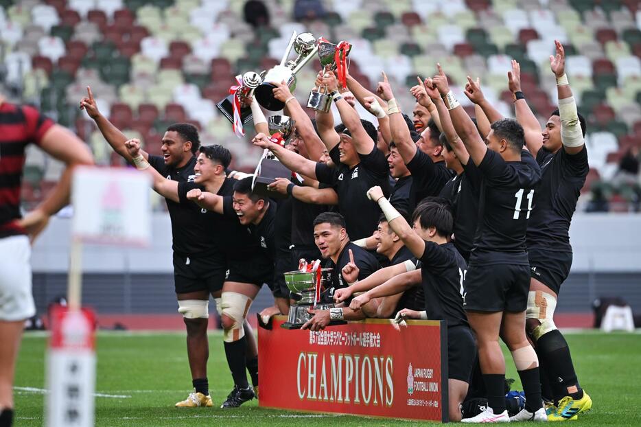 天理大が早大をパワーで粉砕。悲願のラグビー大学日本一に（写真：松尾/アフロスポーツ）