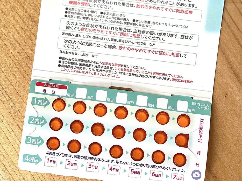 さまざまな種類の低用量ピルがある（撮影：編集部）