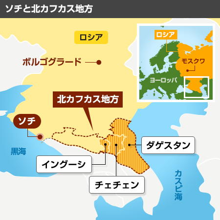 [図] ソチと北カフカス地方