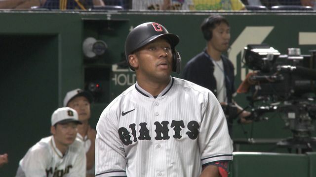 三振を喫したオコエ瑠偉選手(画像:日テレジータス)