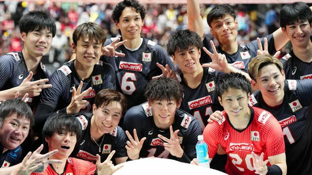 バレーボール男子日本代表（写真:日刊スポーツ/アフロ）