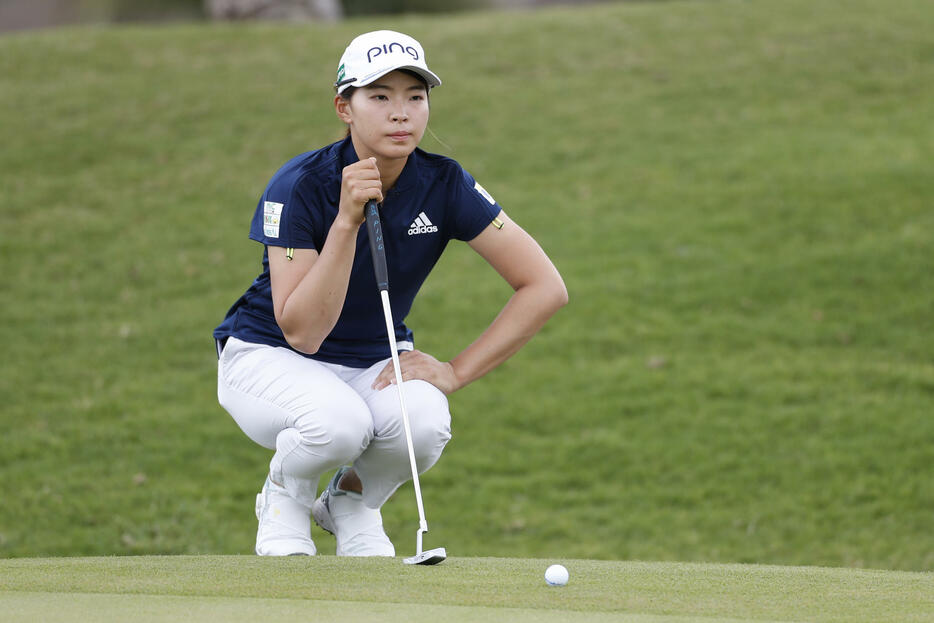 渋野日向子が最新の世界ランキングで東京五輪出場圏内から陥落した。逆転で切符を獲得するために待ち受ける条件も厳しい（写真・AP/アフロ）