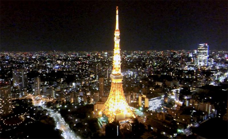 [写真]ドローンで撮影した首都・東京の夜景