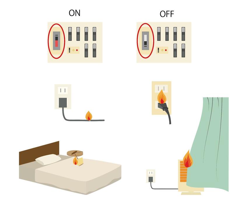 現代は電気火災が多い（提供：アフロ）