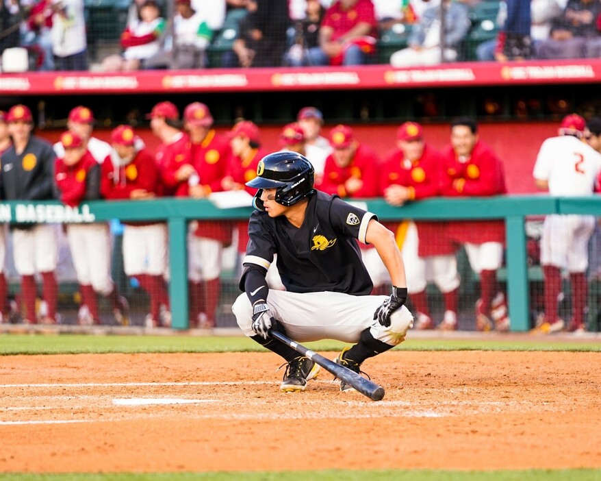 米国・大学野球での西田選手（本人提供）