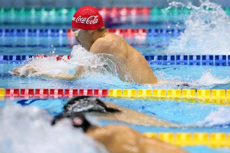 準決勝を3位で通貨した北島（写真：長田洋平/アフロスポーツ）