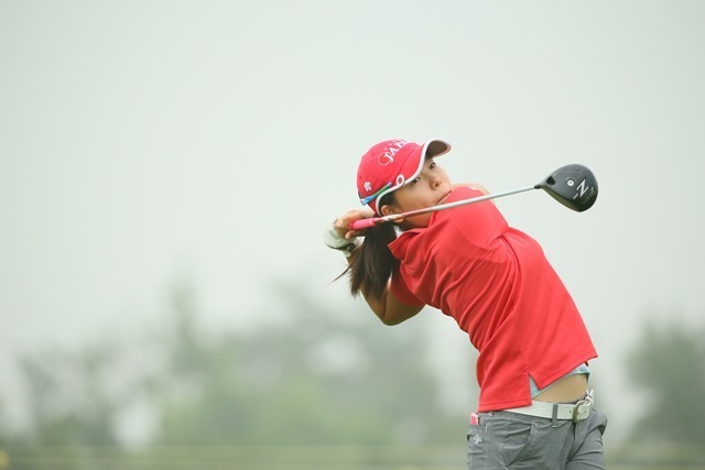 女子ゴルフ15歳の勝みなみが史上最年少V（長田洋平/アフロスポーツ）