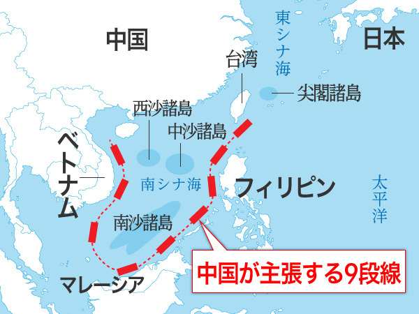 [図表]中国が主張する「9段線」