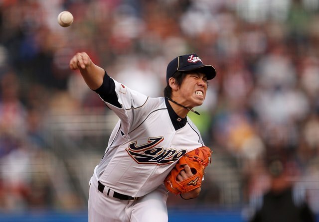 2013WBC 準決勝（前田健太）＝2013年3月17日（ロイター/アフロ）