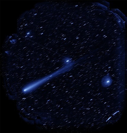 [写真]すばる望遠鏡がとらえたアイソン彗星／2013年11月5日（提供：HSC Project / 国立天文台）