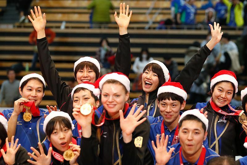 [写真]5連覇で笑顔も満開（写真：田村翔/アフロスポーツ）