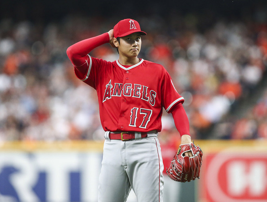 4失点の大谷は昨季の世界一チームに研究されていた(写真：USA TODAY Sports/ロイター/アフロ)