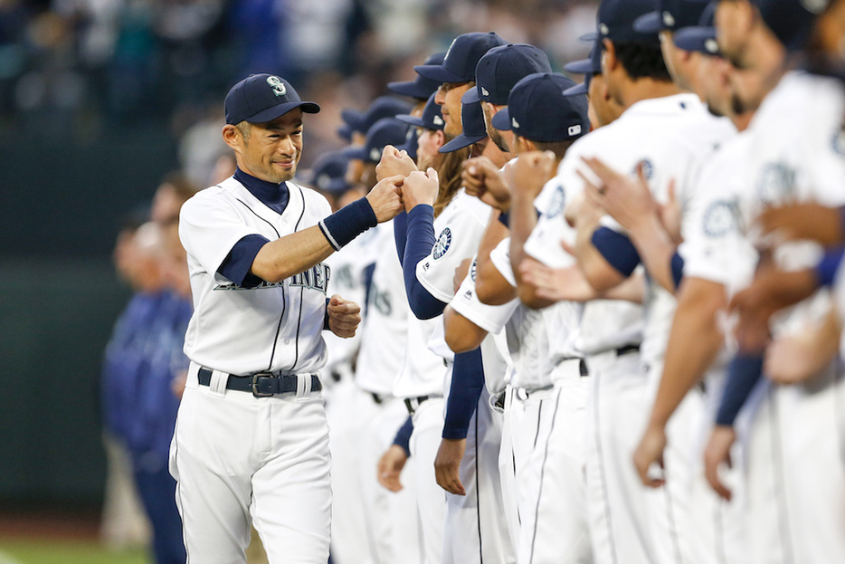 マリナーズでプレーしているイチローが米メディアに大谷論をぶった（写真・アフロ）