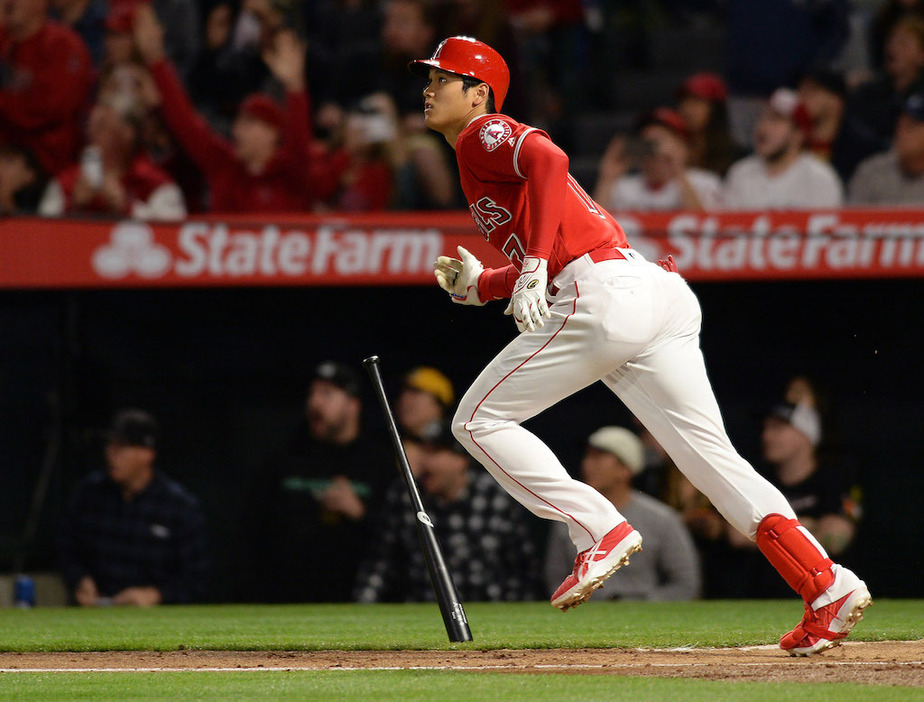 大谷翔平は代打出場で二塁ゴロだったが、イチローが絶賛（写真・アフロ）