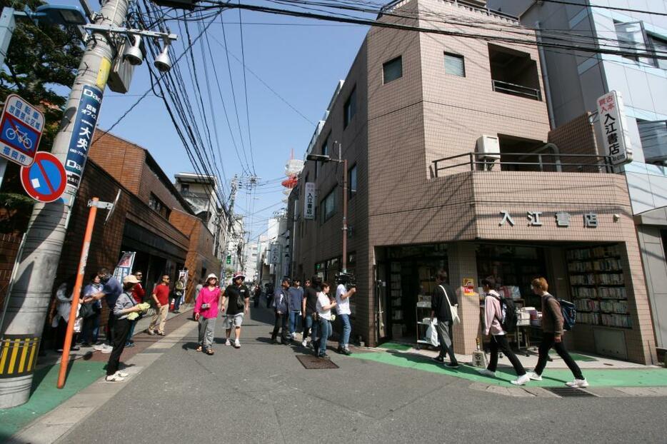 映画の舞台となった古本屋「入江書店」がある福岡市・大名（撮影：秋吉真由美）