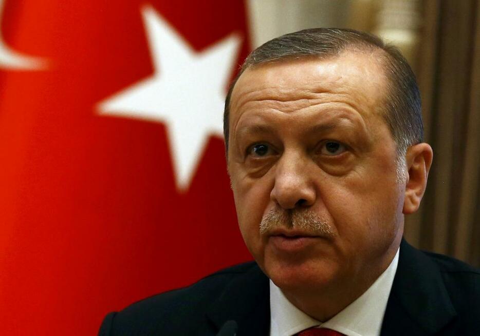 [写真]トルコのエルドアン大統領。4月に大統領の権限強化を狙う憲法改正をめぐる国民投票が行われる（ロイター/アフロ）