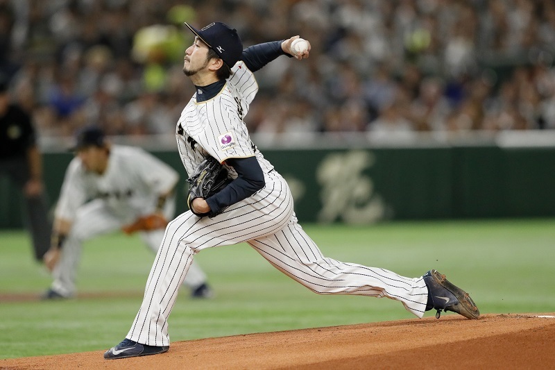 先発石川がオランダ打線を相手にゲームを作れるか（写真：中西祐介/アフロスポーツ）