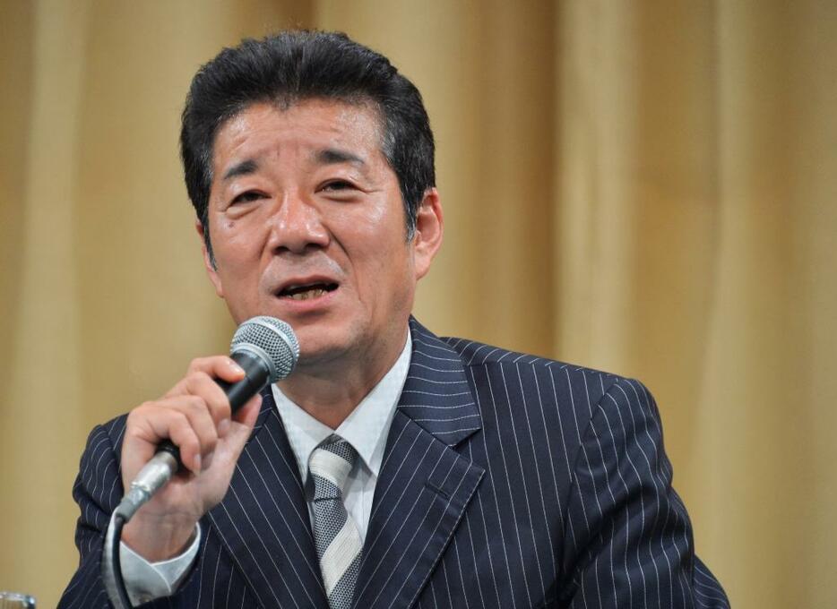 [写真]日本維新の会代表の松井一郎大阪府知事（アフロ、2015年5月撮影）