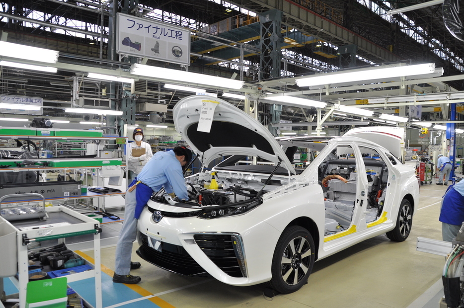 [写真]トヨタ「MIRAI」の生産工程（提供：トヨタ自動車）