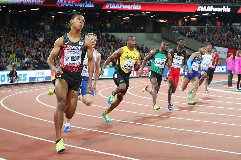 14年ぶりに決勝進出を決めたサニブラウンはメダル獲得可能か（写真：YUTAKA/アフロスポーツ）