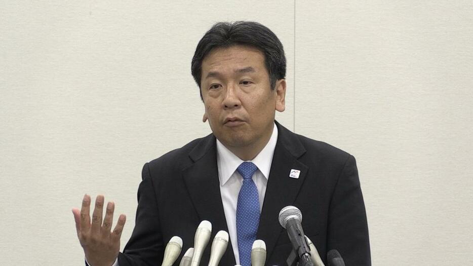 民進代表選、枝野幸男氏が出馬表明会見（THE PAGE編集部）