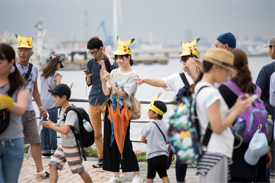 大人も子供も参加した「Pokemon GO PARK」（写真はナイアンティック社ブログより引用）